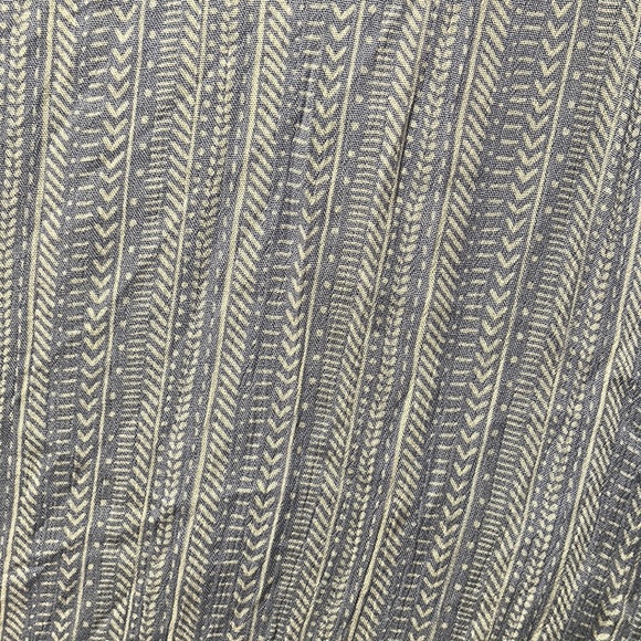 NWT Torrid 3 - light blue boho vertical stripe, gauze, wide leg, belted pants - Picture 11 of 13